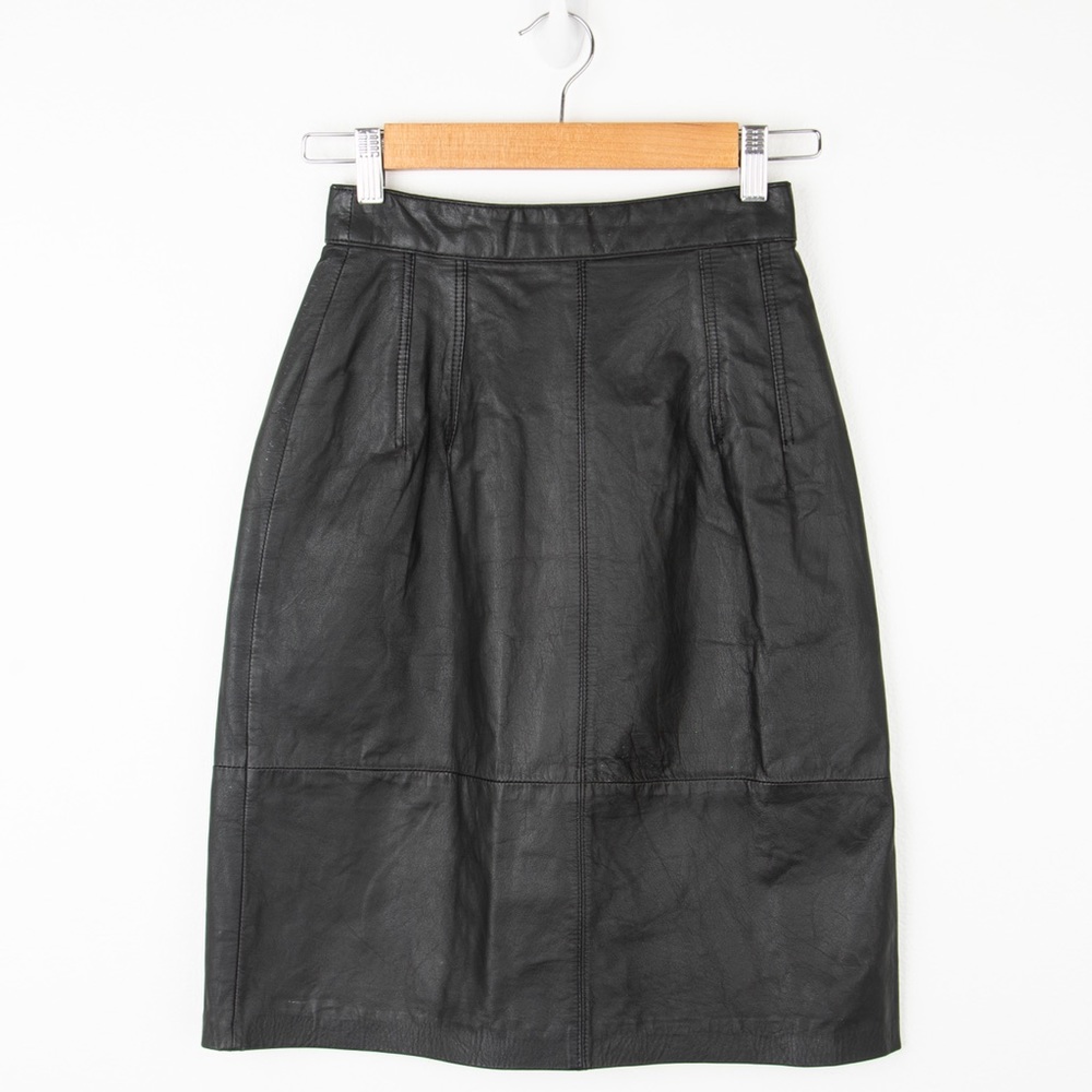 Vintage Lord and Taylor Leather Skirt